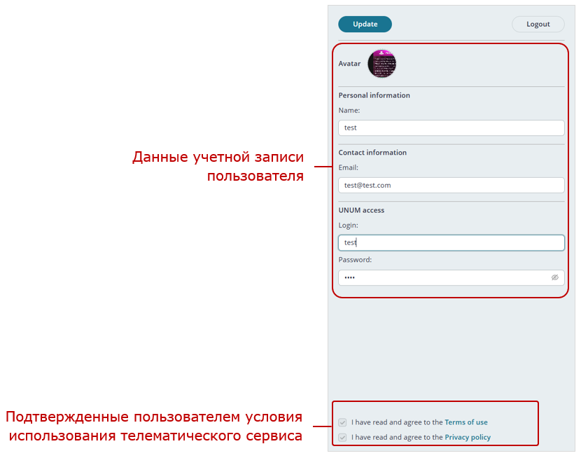 Пример&nbsp;Главного окна&nbsp;сайта Отраслевого решения_Меню учетной записи