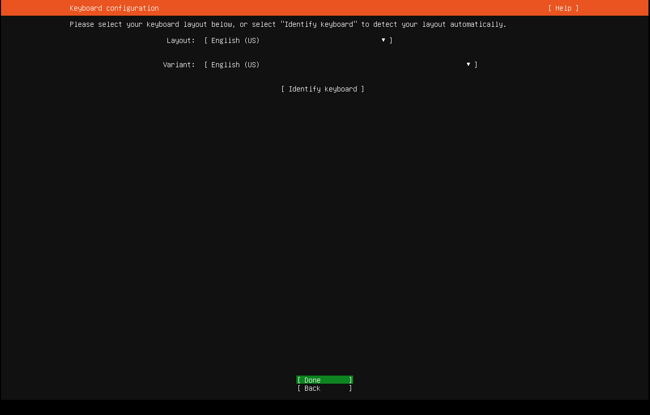 Нажмите Done для подтверждения выбора языка