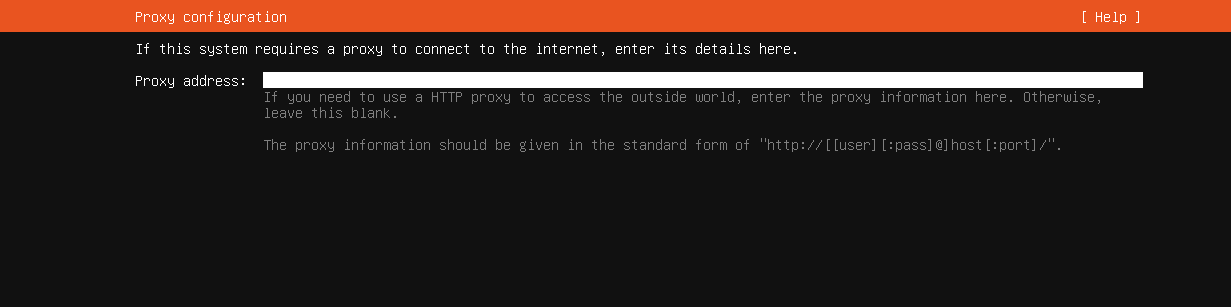 Если используется прокси, то укажите его адрес, в противном случае ничего не вводите и нажмите Done для продолжения