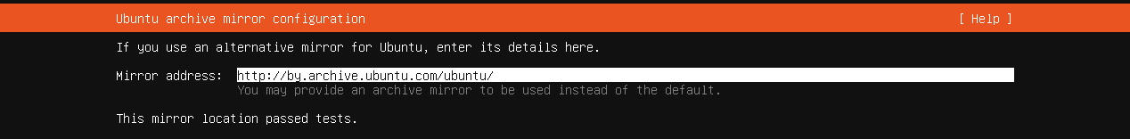 Настройки архивного зеркала можно оставить стандартные и после теста зеркала, нажмите Done для продолжения
