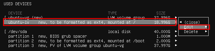 Рекомендуется выделить операционной системе весь объем диска