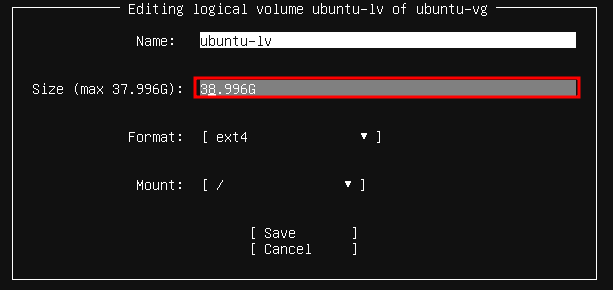 Если в поле Size установить значение 99999999, то для операционной системы будет автоматически выделено все свободное дисковое пространство