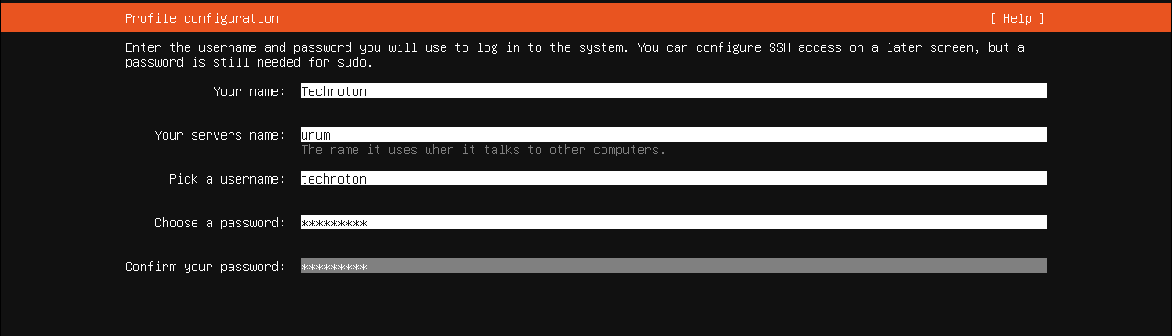 Введите имя и пароль пользователя, а также имя сервера и затем нажмите Done для подтверждения