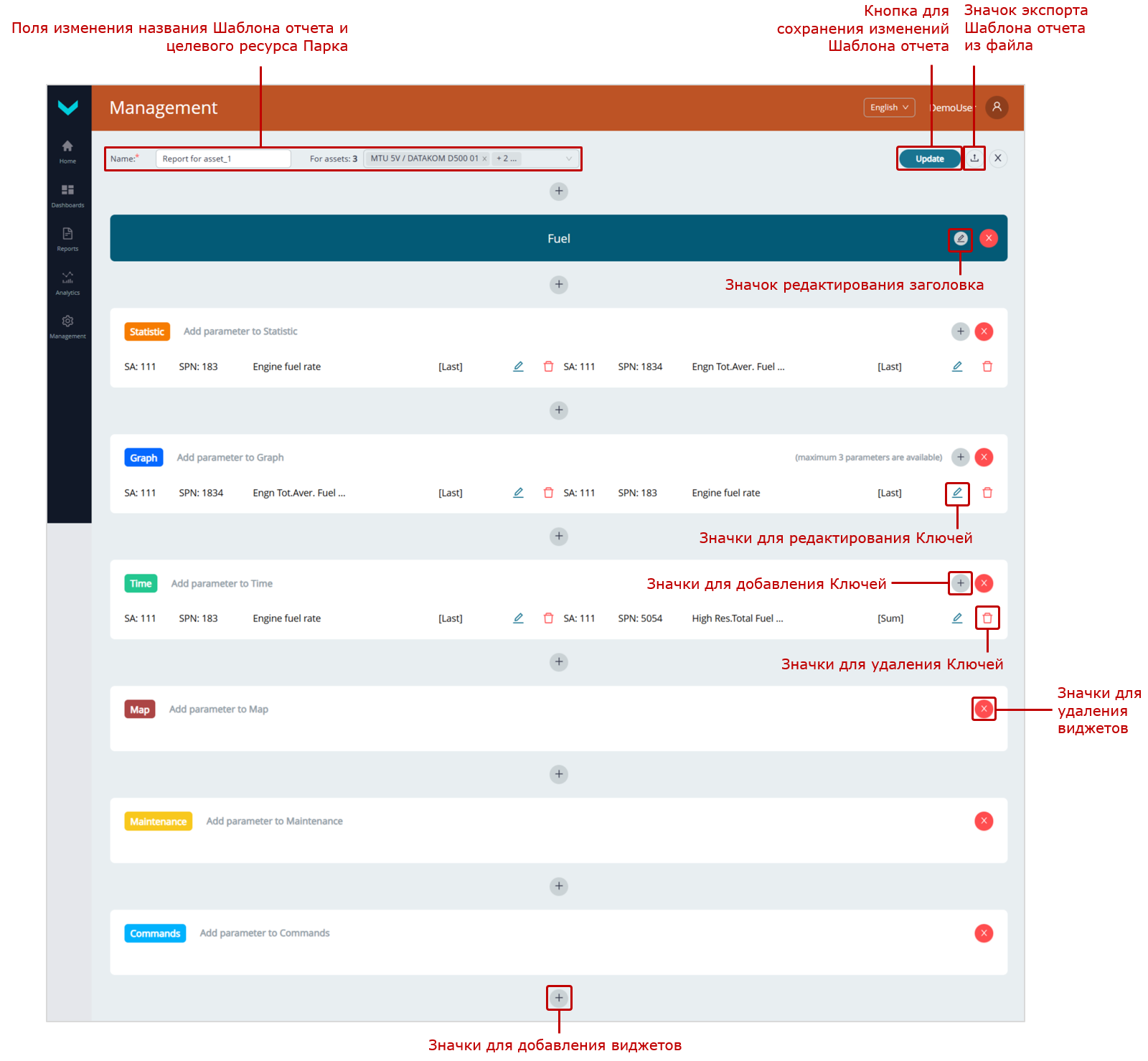 Пример редактирования Шаблона отчета_сохранение изменений