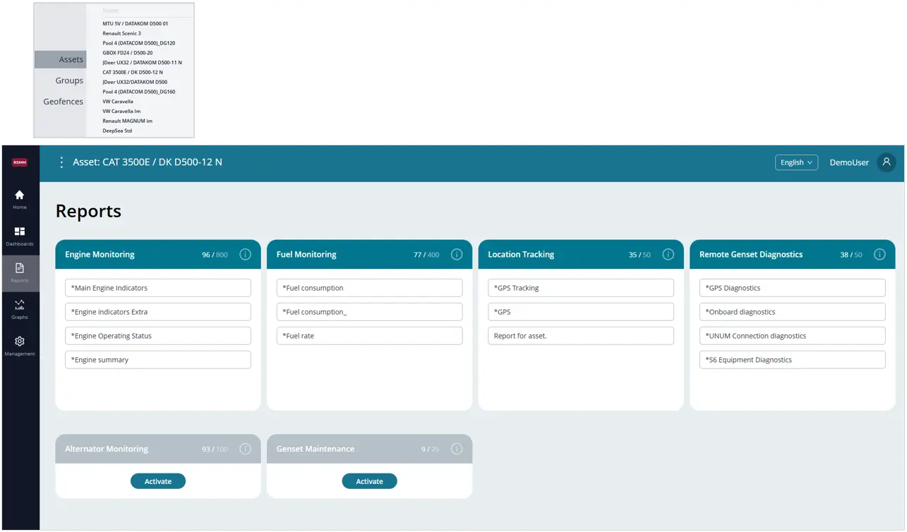 Пример вкладки Reports по умолчанию Задачи с Шаблонами отчетов