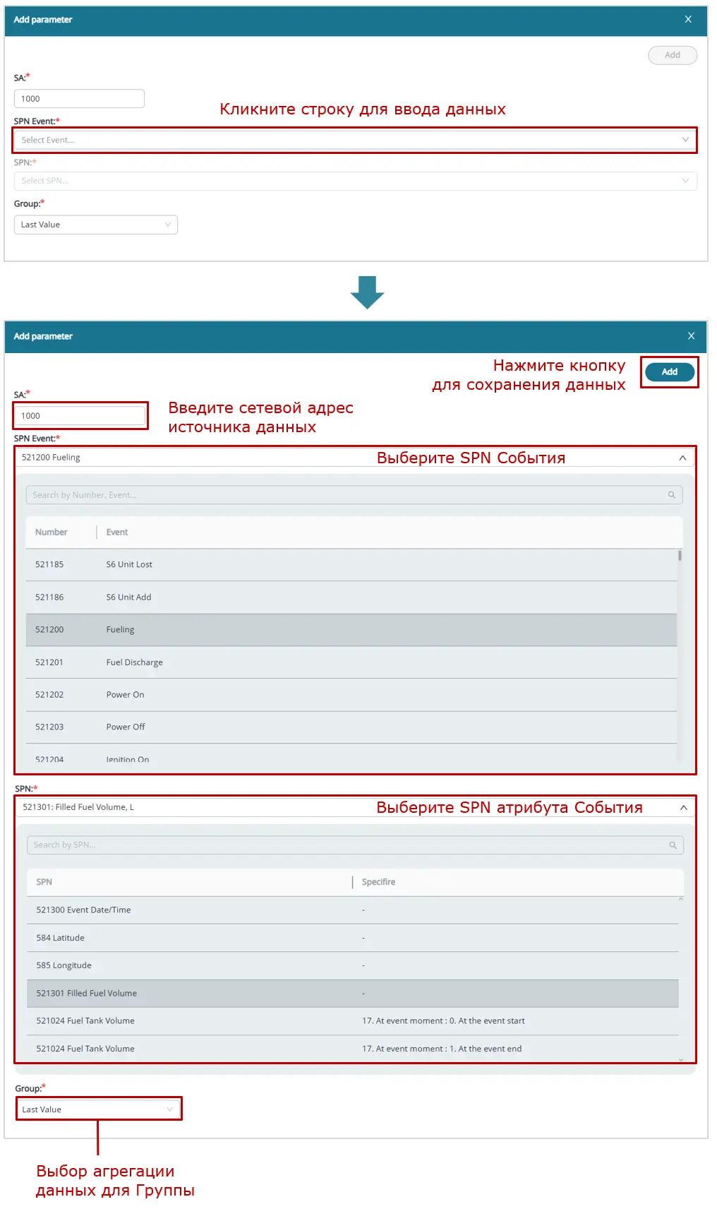 Пример создания Шаблона отчета_создание Шаблона отчета для Группы_пример добавления данных в виджет о зарегистрированном Событии